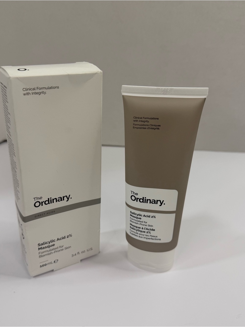 The Ordinary Salicylic Acid 2% Masque 100ml 3.4oz Charcoal Clay Mask NIB